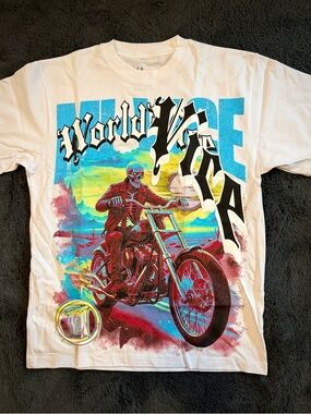MI VICE By Evil Vice The World is Full of Vice Tee White Size Medium